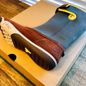 Plae THANDI Leather/Neoprene CHOCOLATE/OLIVE